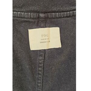 Fear of God Essentials Black Cotton Back Logo T-Shirt sz M